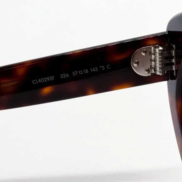 NEW CL40295F 52A CELINE SUNGLASSES HAVANA GREY EYEWEAR